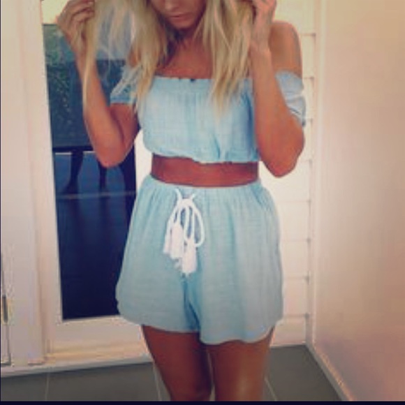 American Dream crop top and shorts set