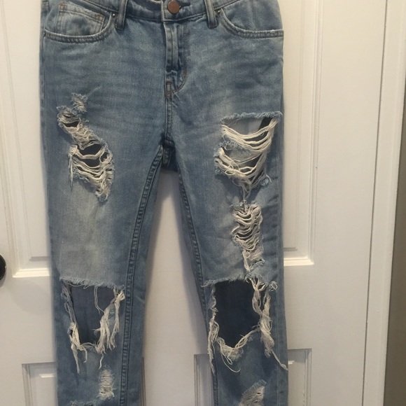 Denim boyfriend jeans