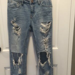 Denim boyfriend jeans