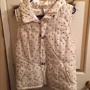 Womens burton vest with fur dry ride