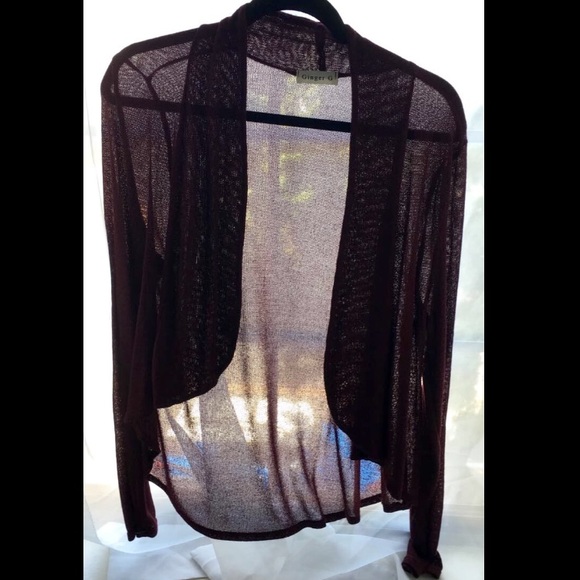 Ginger G Maroon sweater - Picture 2 of 2