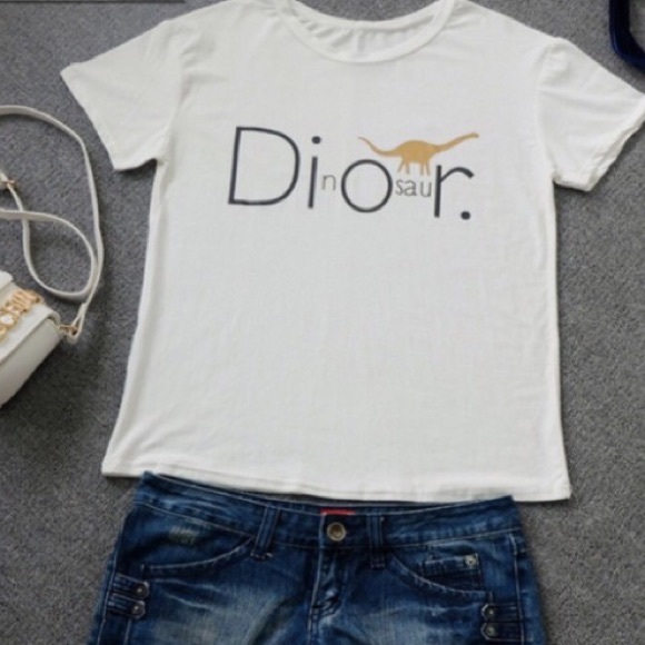 🆕 DINO/DIOR Play On Words Tee - Picture 3 of 7