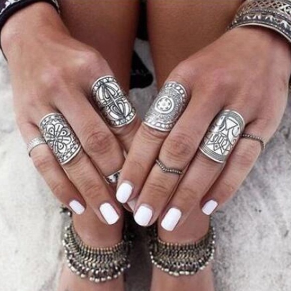 Boho Rings Set - Picture 2 of 4