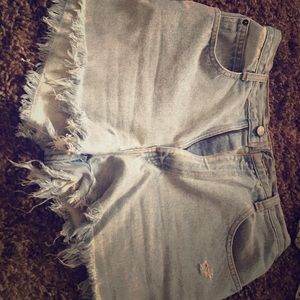 High wasted Jean short