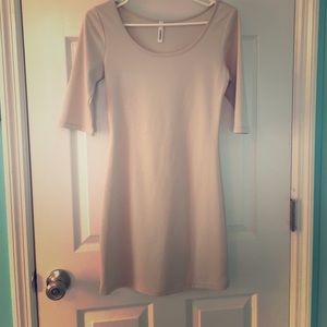 Beige Simple Chic Dress