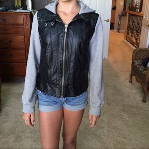 A Forever 21 leather jacket