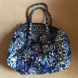Vera Bradley large duffel in Mediterranean blue