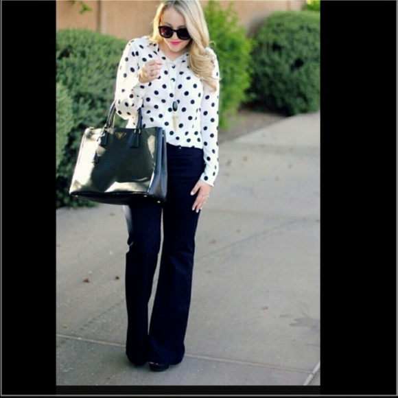 NYDJ Wide Leg Denim Trousers