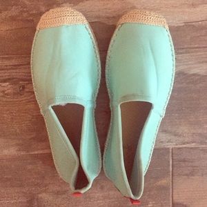 Turquoise Neoprene Espadrilles