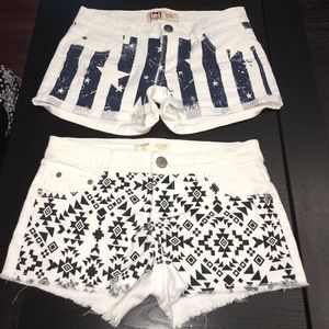 Two Jean Shorts With Cute Design