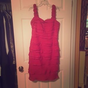 Red Ruffled Dress