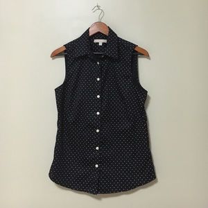 Banana Republic Sleeveless Button Non-Iron Shirt