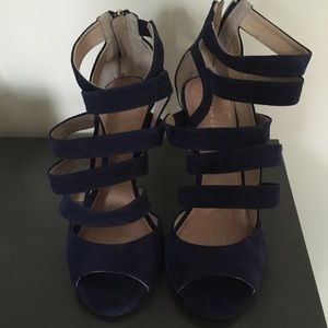 BRAND NEW Maiden Lane Blue Strappy Heels