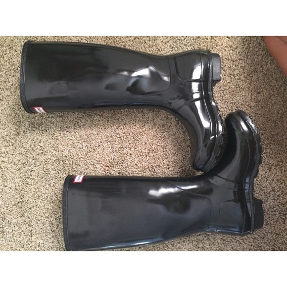 Original Black Glossy Hunter Boots - Picture 2 of 4