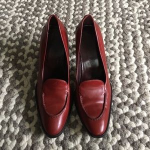 Tod's dark red pumps