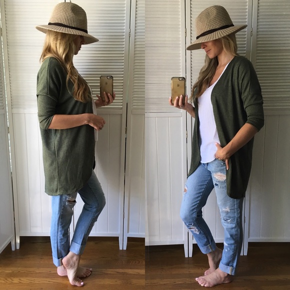 Silky Knit Open Cardigan - Picture 4 of 4