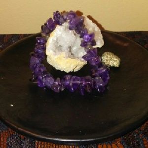 Genuine amethyst bracelet