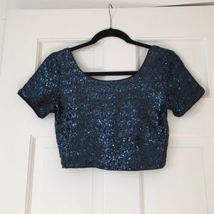 Sequin Crop Top- Forever21
