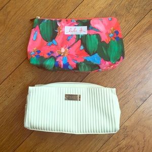 TWO makeup bag combo pack