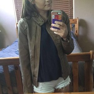 Bronze leather jacket