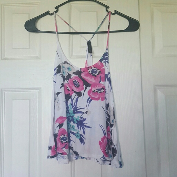 Y back floral cami