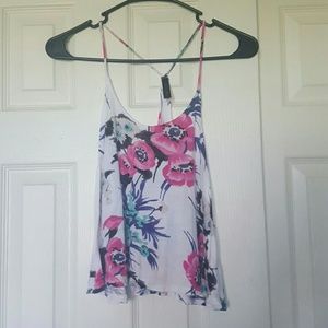 Y back floral cami