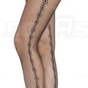 ✨Diamond Side Lined Tights Pantyhose NEW Boho Chic