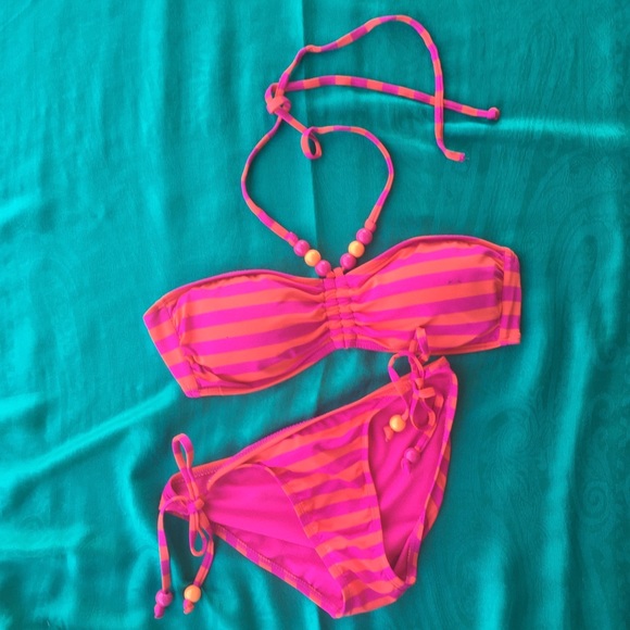 ORANGE AND PINK OLDNAVY BIKINI 👙