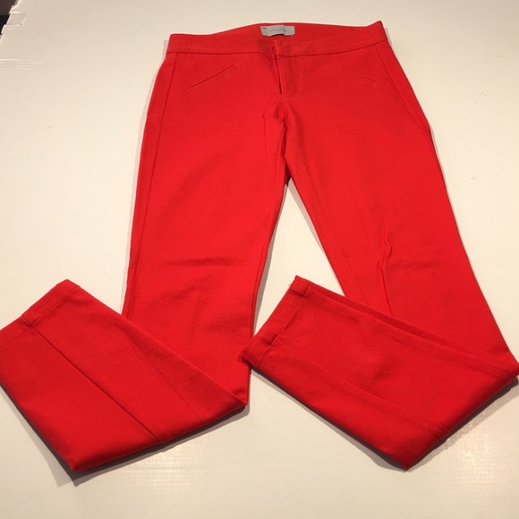 NWOT Gap Ultra Skinny Red Slacks Size 00R