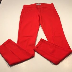 NWOT Gap Ultra Skinny Red Slacks Size 00R