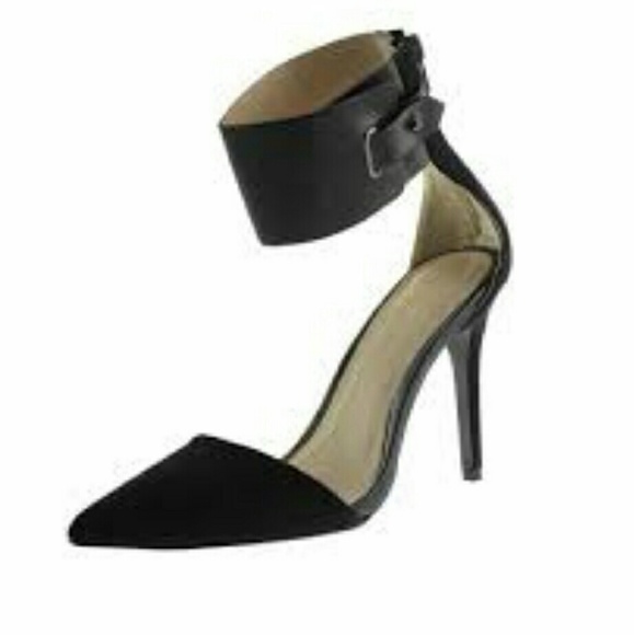 Black Heels with Ankle Cuff