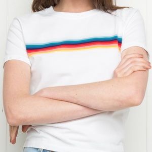 Brandy Melville Jamie Rainbow Top