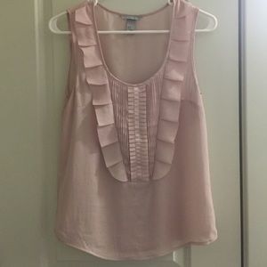 Light pink ruffle blouse