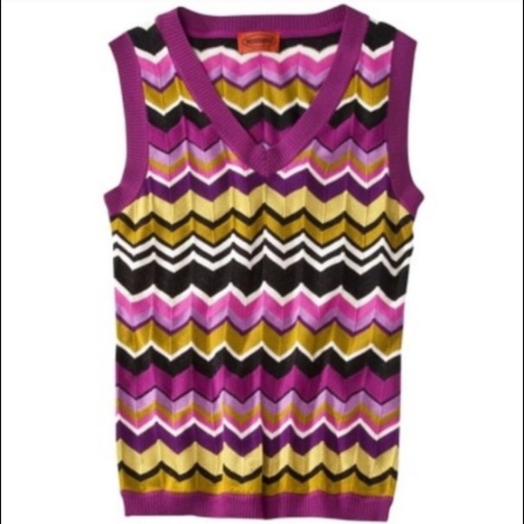 Missoni passione chevron print sweater vest