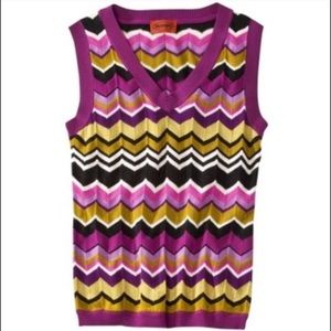 Missoni passione chevron print sweater vest