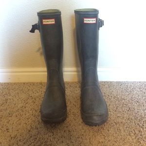 Black Matte Hunter Boots