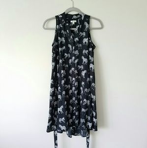 Anthropologie Zebra Dress