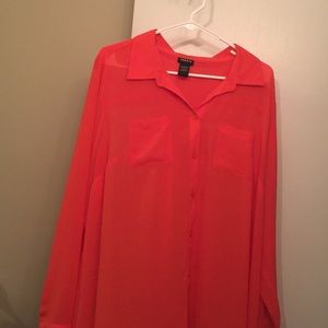 Red/orange blouse