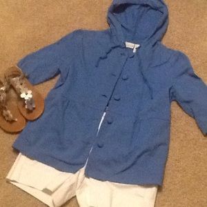 3/4th sleeve button down top/jacket