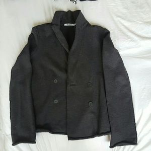 T by Alexander Wang charcoal blazer size XS