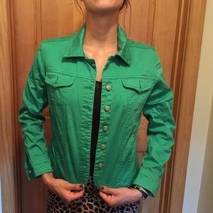 Green corduroy jacket