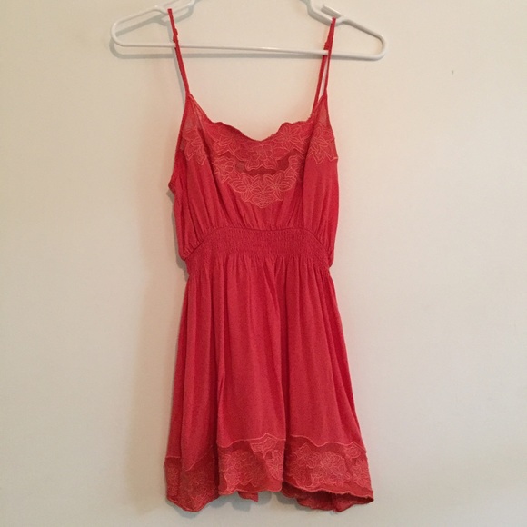 Orange baby doll tank