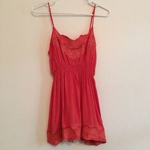 Orange baby doll tank