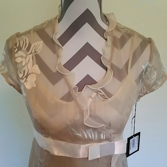 NANETTE LEPORE Coctail Dress Size 2 Beige - Picture 2 of 4