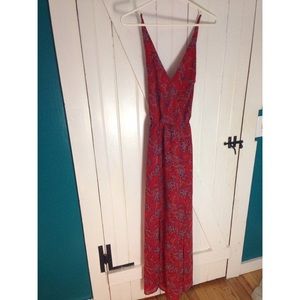 Forever 21 red and blue paisley dress