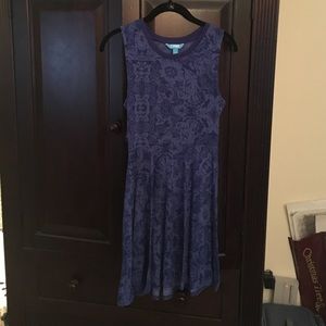 blue tshirt dress size small