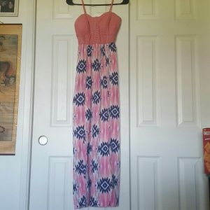 Pink maxi dress