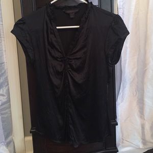 Black silk blouse
