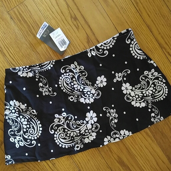 Paisley dot band skirt skirtini swim 10 12 L XL - Picture 4 of 4