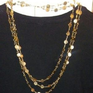 Gold layered necklace